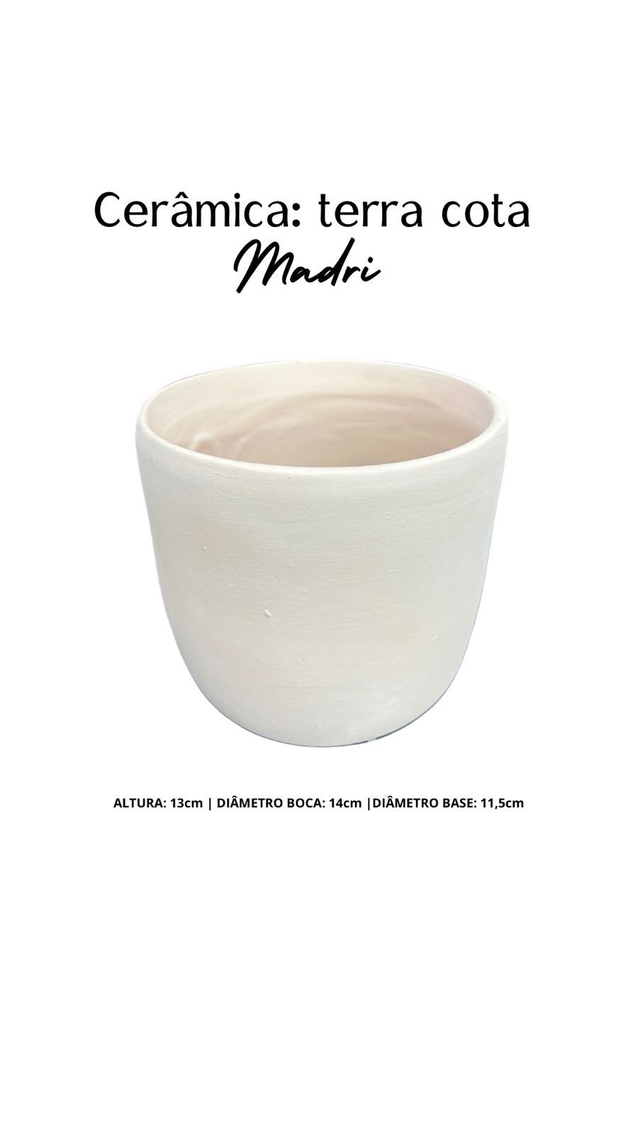 VASO CERAMICA MADRI ORQUIDEA POTE 12 TERRACOTA REF 3442