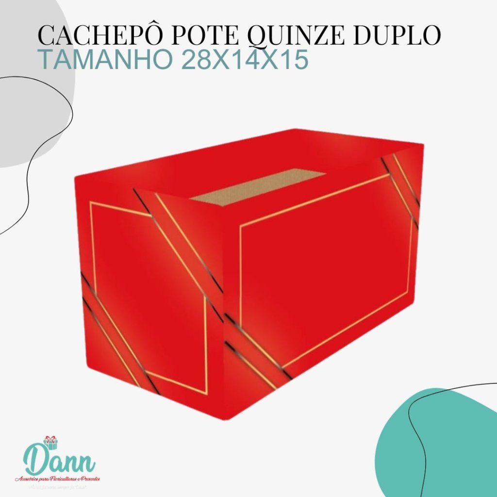 CACHEPO PAPER DUPLO POTE 15 DANILO VERMELHO REF 3553