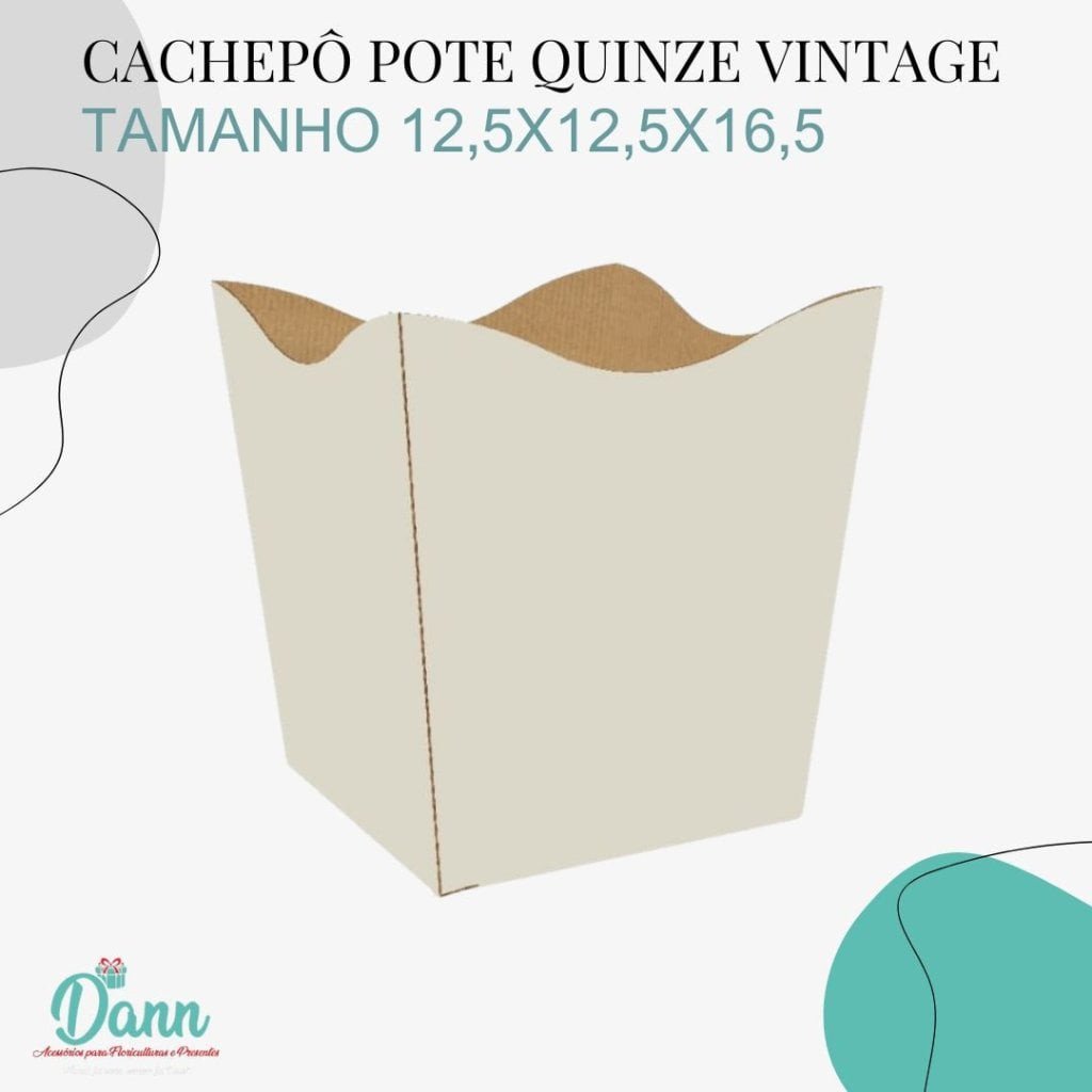 CACHEPO PAPER VINTAGE POTE 15 OFFWHITE C/10 REF 3562