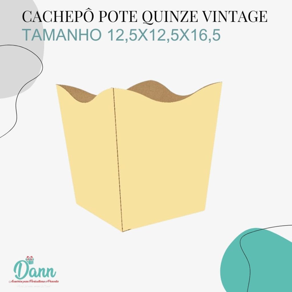 CACHEPO PAPER VINTAGE POTE 15 YELLOW PASTEL C/10 REF 3574