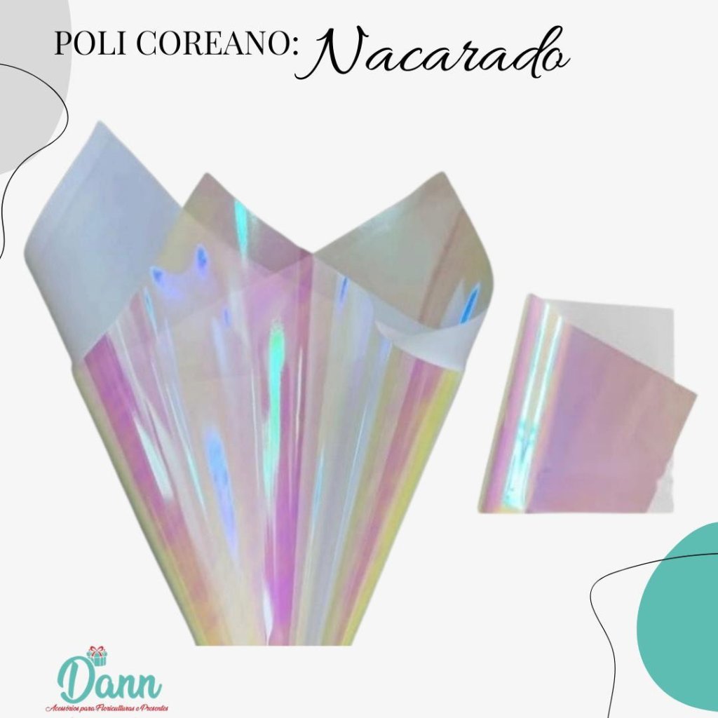 153873 POLI COREANO 58X58 C/20 NACARADO BRANCO REF 3864