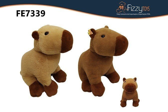 FE7339 PELUCIA CAPIVRA 23CM