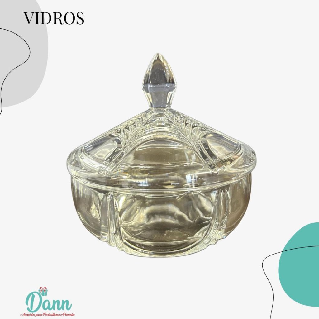 UH010002 BOMBONIERE DE VIDRO12X12,5 REF 3935