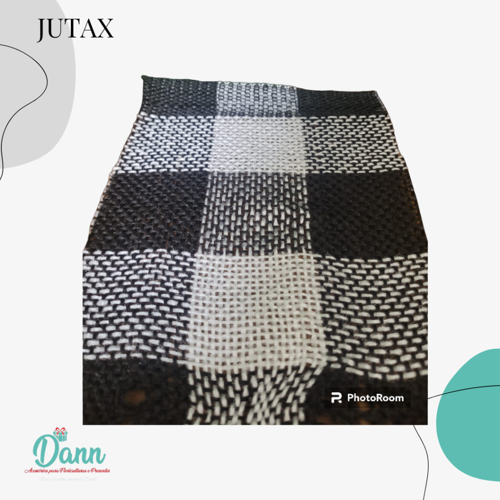 JUTAX XADREZ PRETO E BRANCO REF 1578