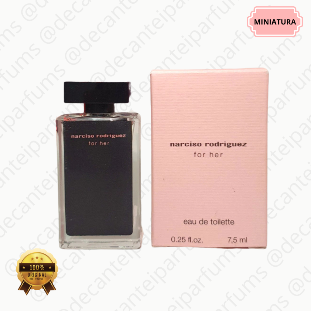 MINIATURA | NARCISO RODRIGUEZ FOR HER (EDT) - 7,5ML