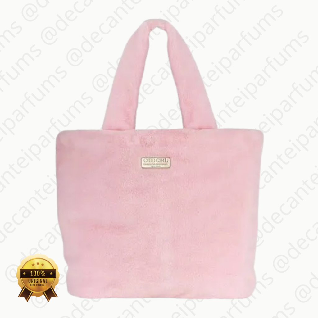 CAROLINA HERRERA | BOLSA PELÚCIA ROSA GOOD GIRL BLUSH 
