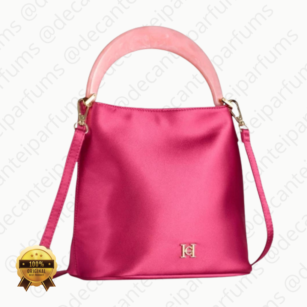 CAROLINA HERRERA | BOLSA CETIM PINK - LA BOMBA