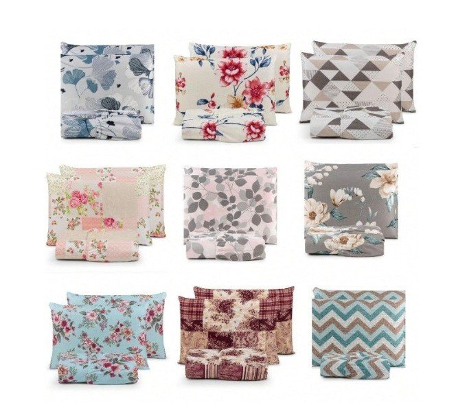 Jogo de Cama Casal Duplo 400 Fios