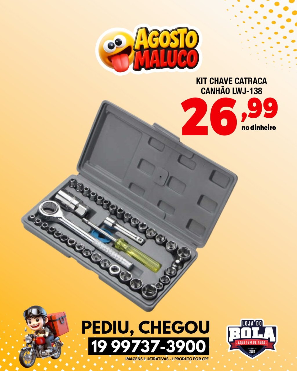 KIT CHAVE CATRACA CANHÃO LWJ-138