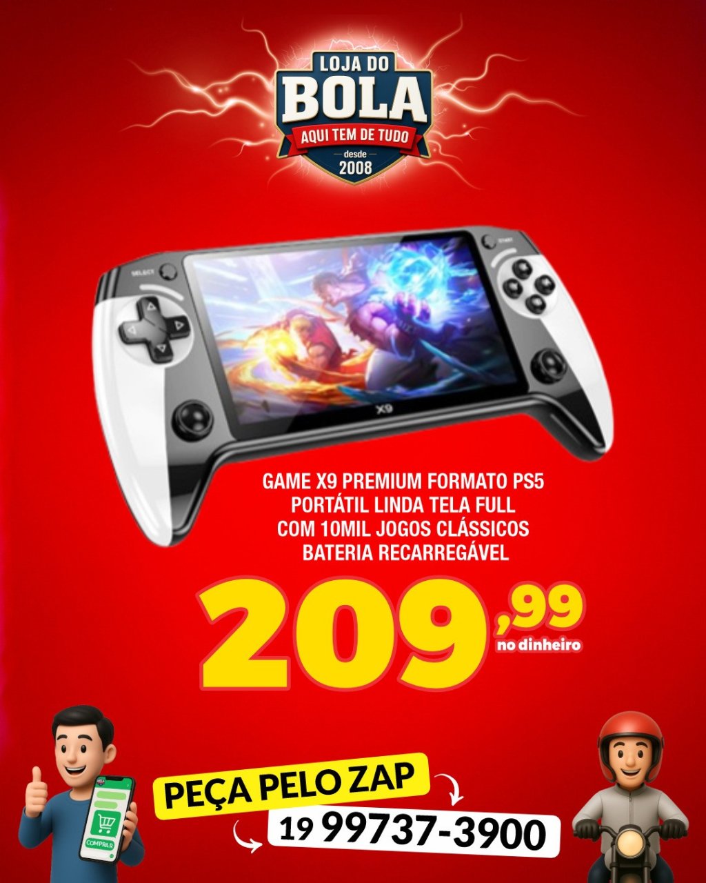 GAME X9 PREMIUM FORMATO PS5 COM 10.000 JOGOS