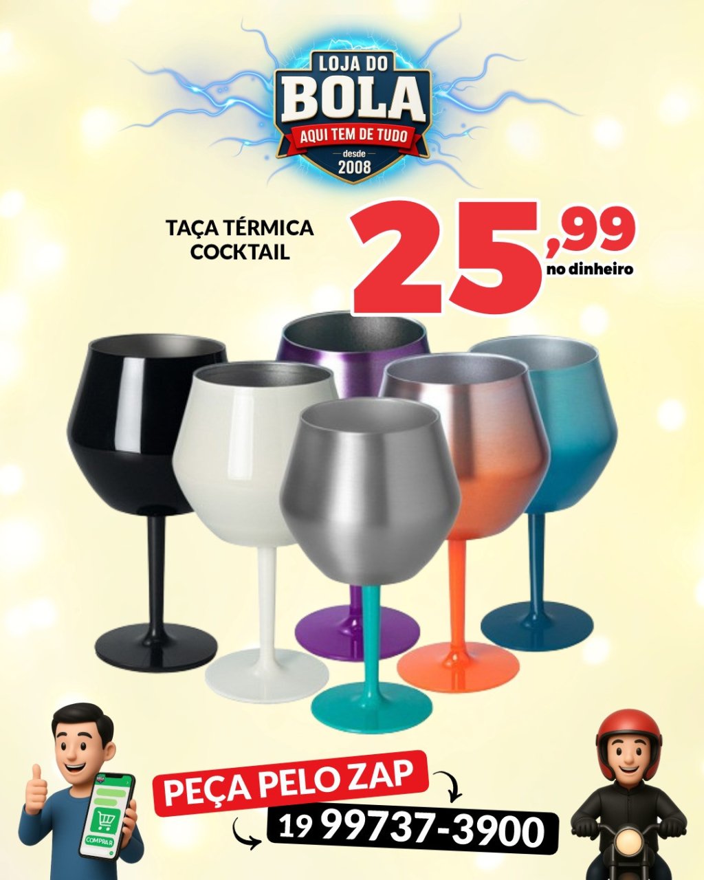 TAÇA TÉRMICA COCKTAIL