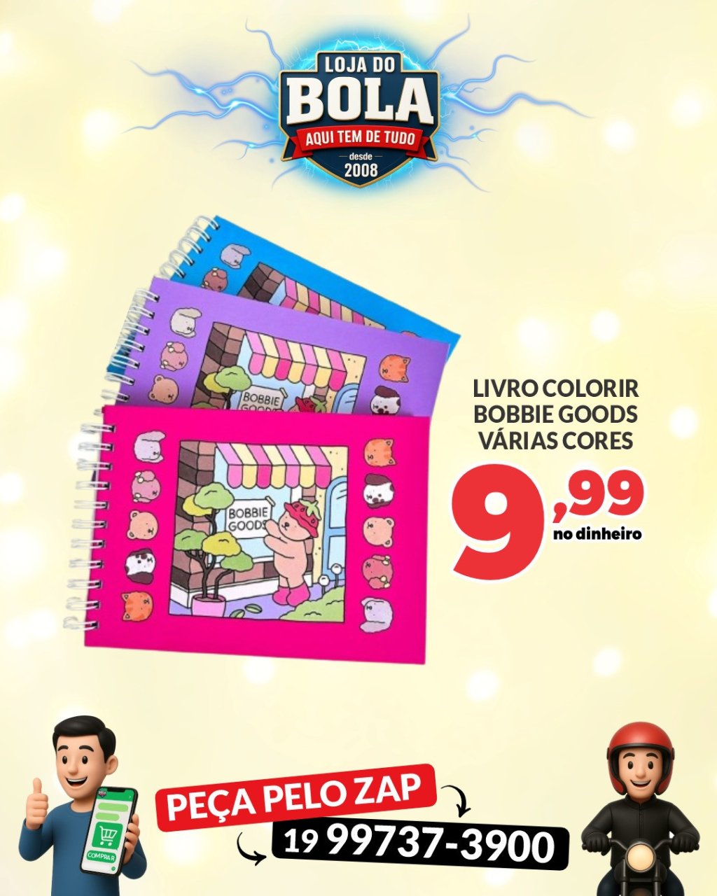 LIVRO PARA COLORIR BOBBIE GOODS