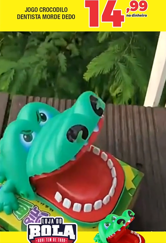 JOGO CROCODILO MORDE DEDO