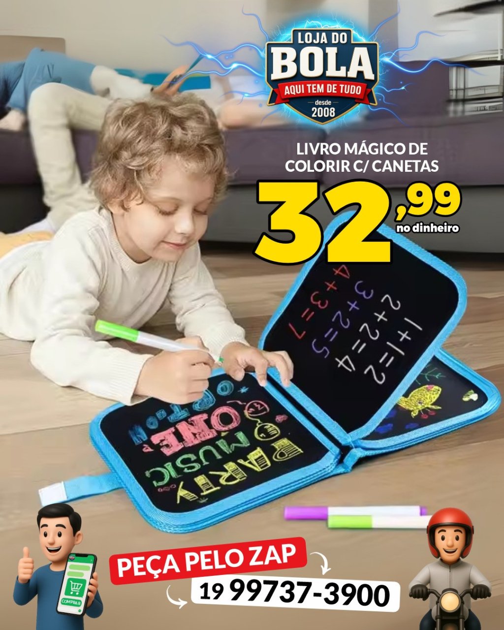 LIVRO MÁGICO DE COLORIR