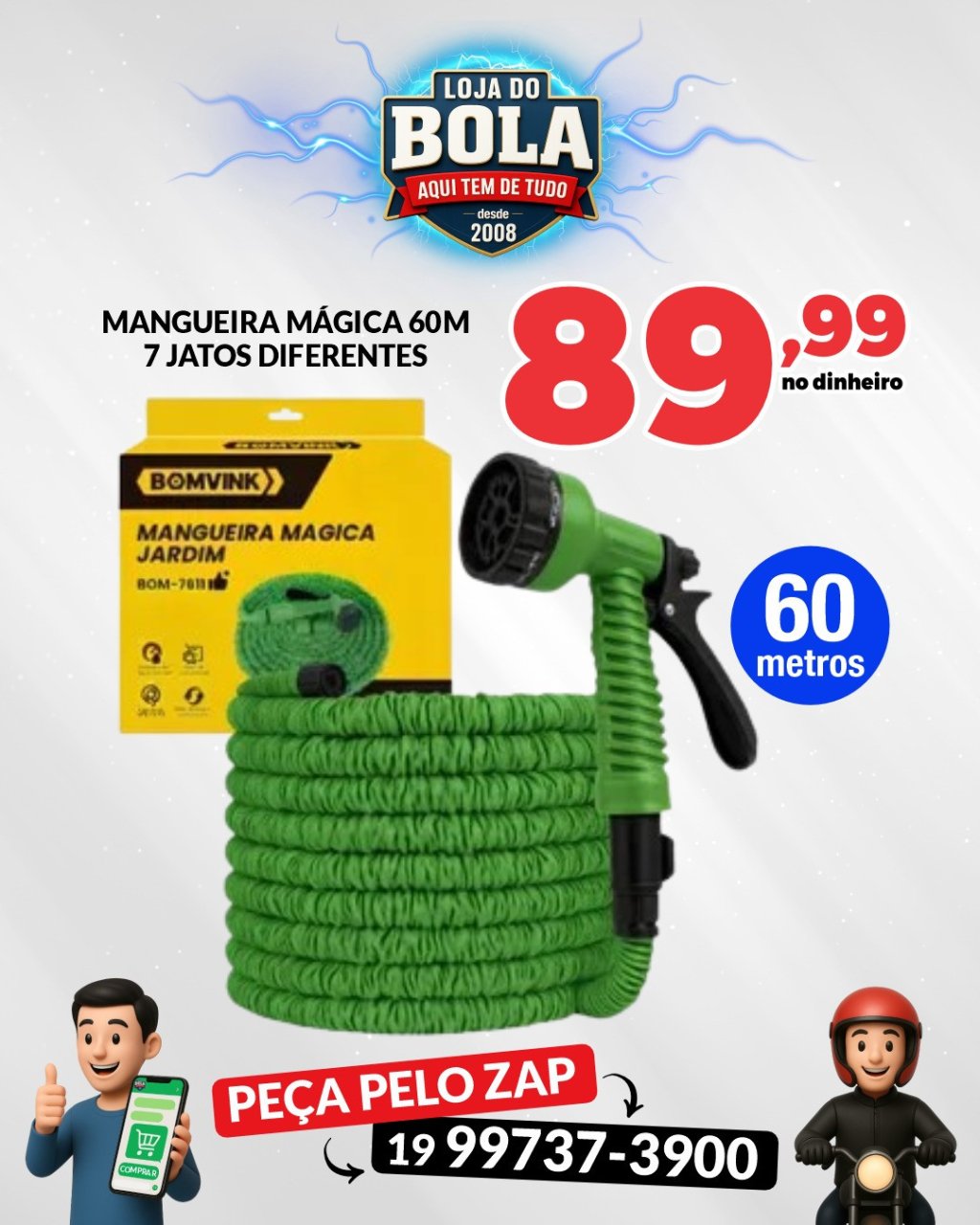 MANGUEIRA MÁGICA EXPANSIVA 60M