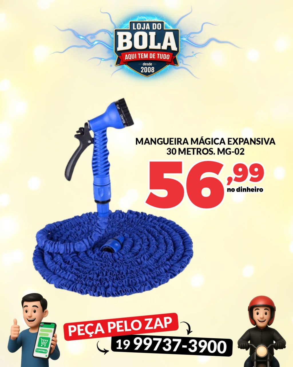 MANGUEIRA MÁGICA EXPANSIVA 30M