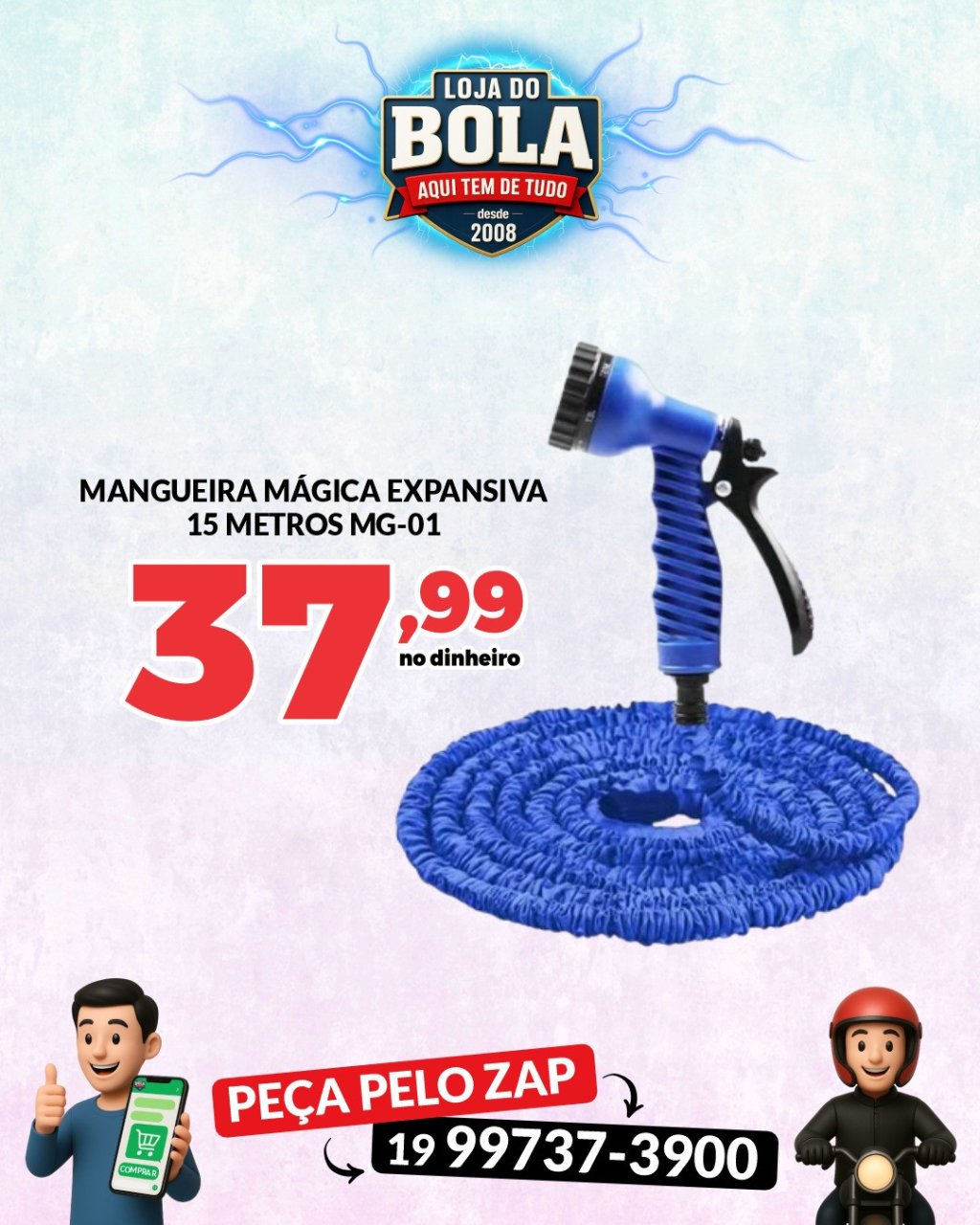 MANGUEIRA MÁGICA EXPANSIVA 15M