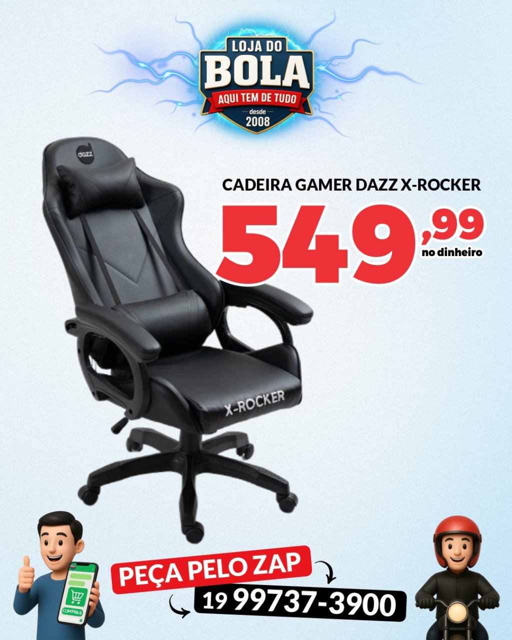 CADEIRA GAMER DAZZ ROCKER