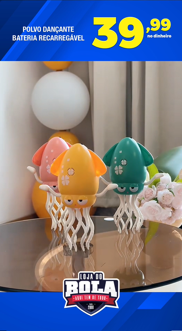 POLVO DANÇANTE BATERIA RECARREGÁVEL