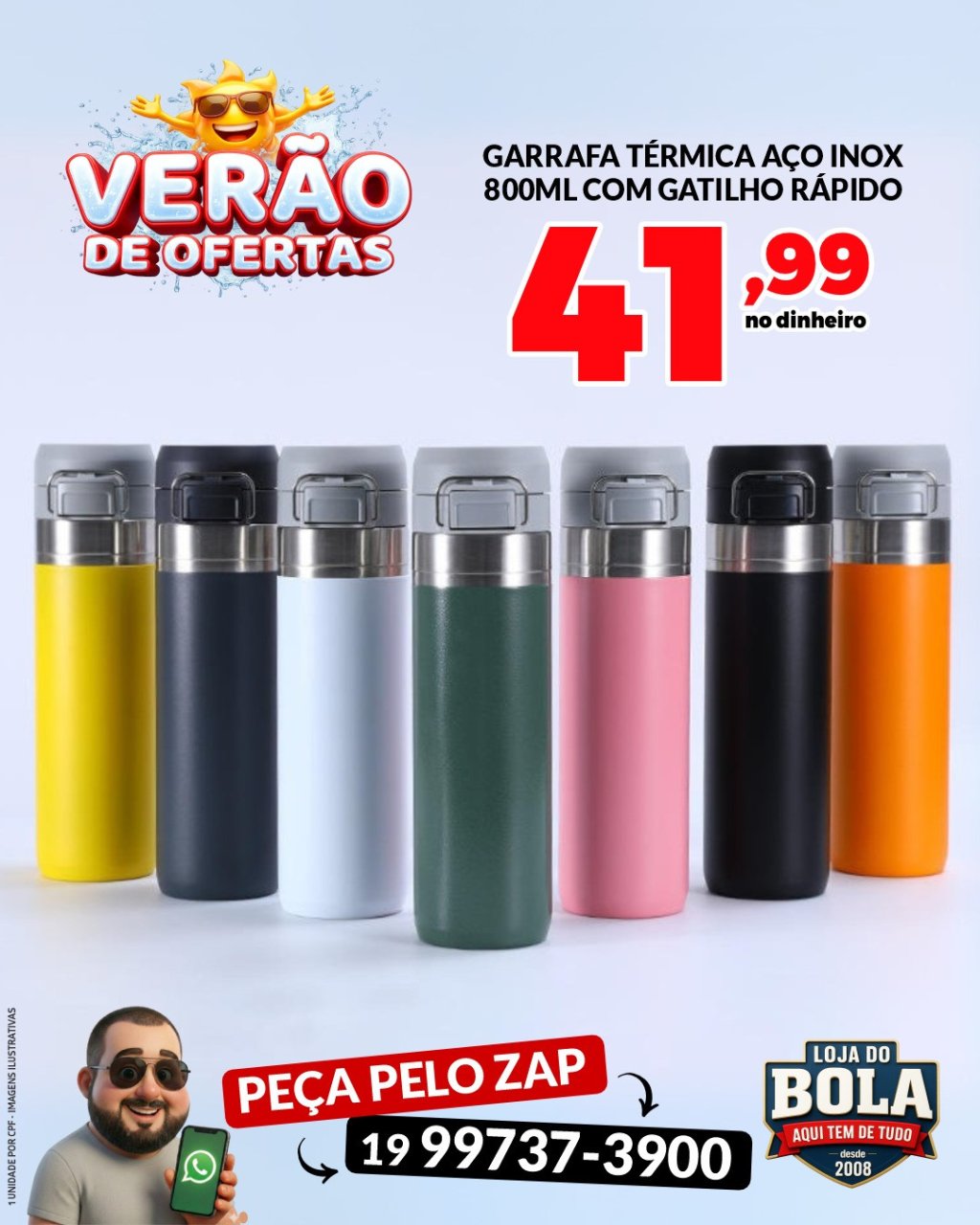 GARRAFA TÉRMICA 800ML 