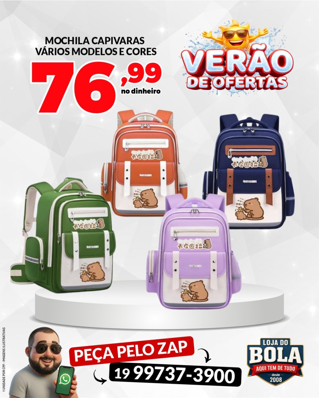 MOCHILA CAPIVARA
