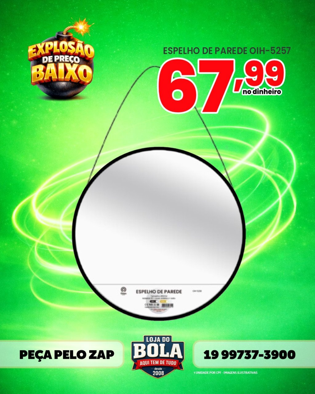 ESPELHO DE PAREDE  OIH-5257