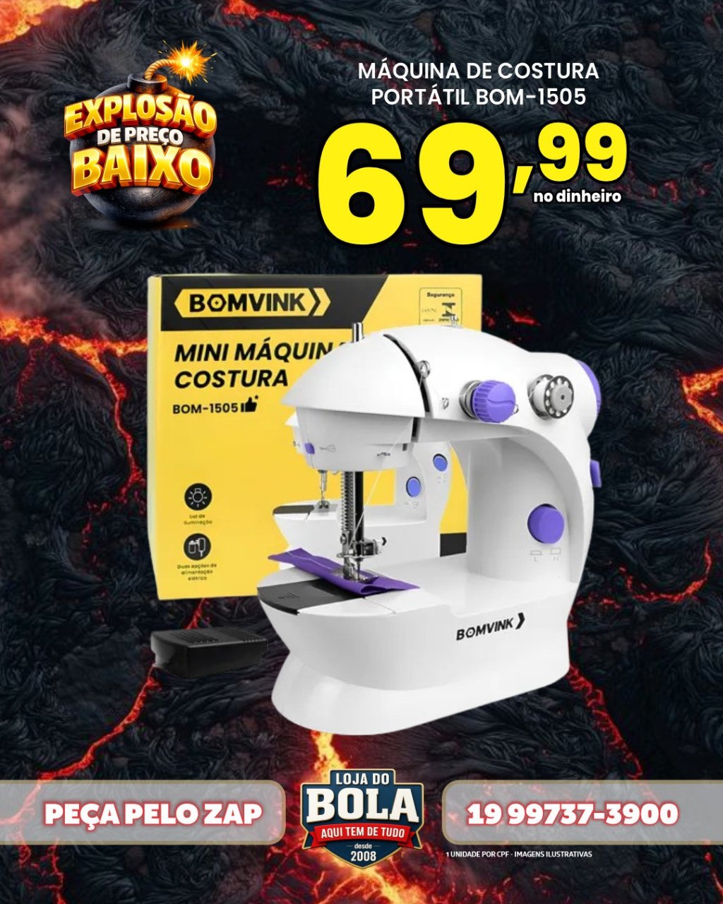 MÁQUINA DE COSTURA PORTÁTIL