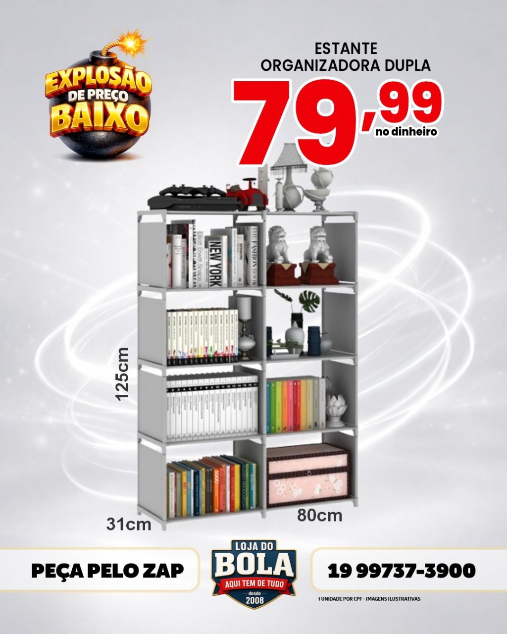 ESTANTE ORGANIZADORA DUPLA