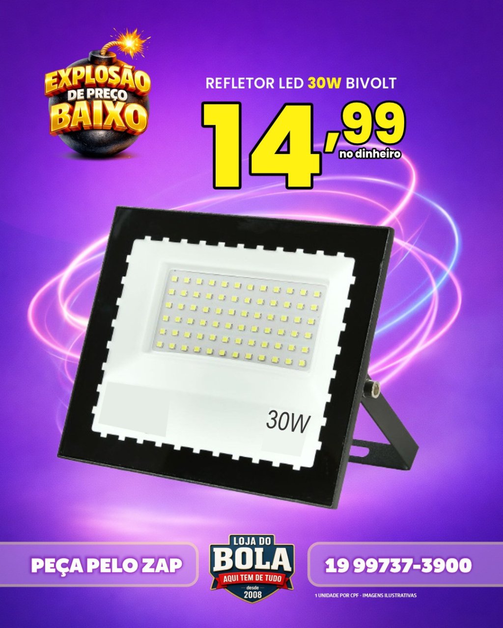REFLETOR LED 30W OASIS OIF-7950