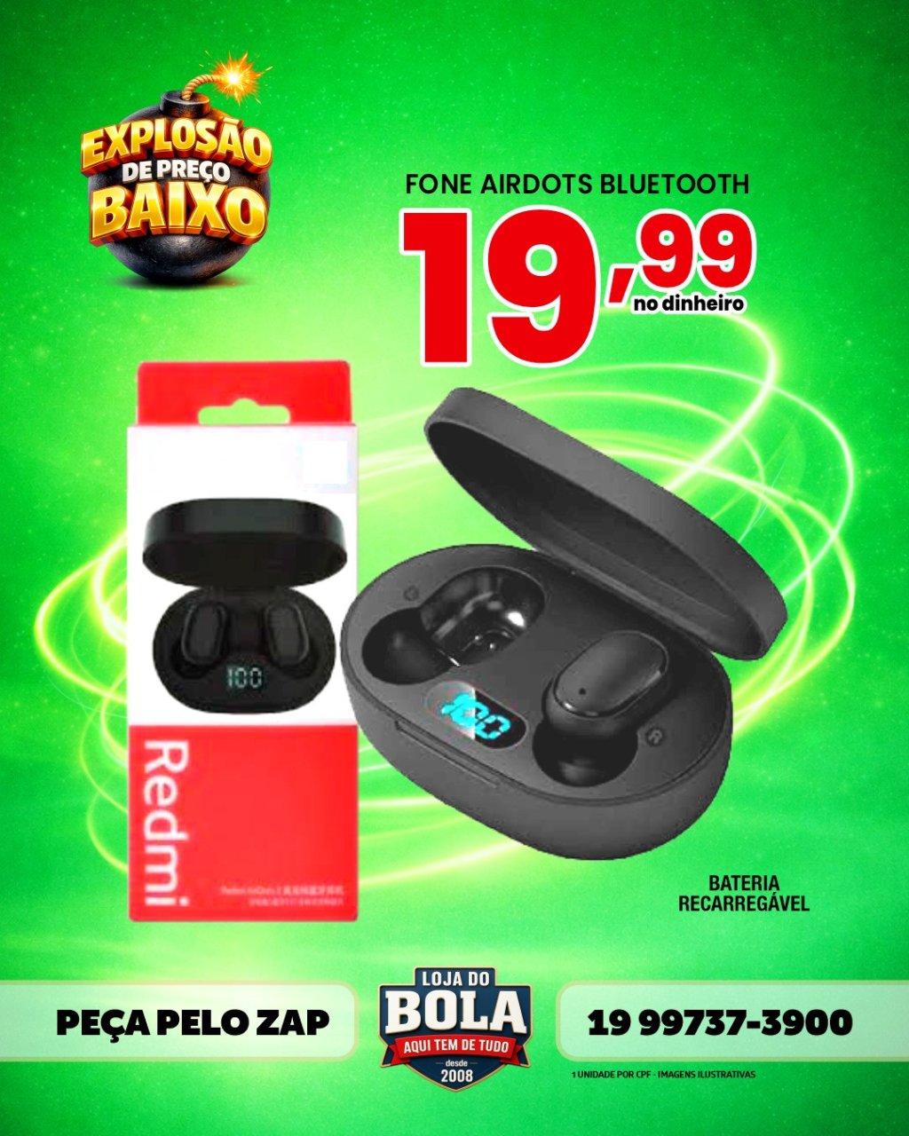 FONE BLUETOOTH AIR DOTS