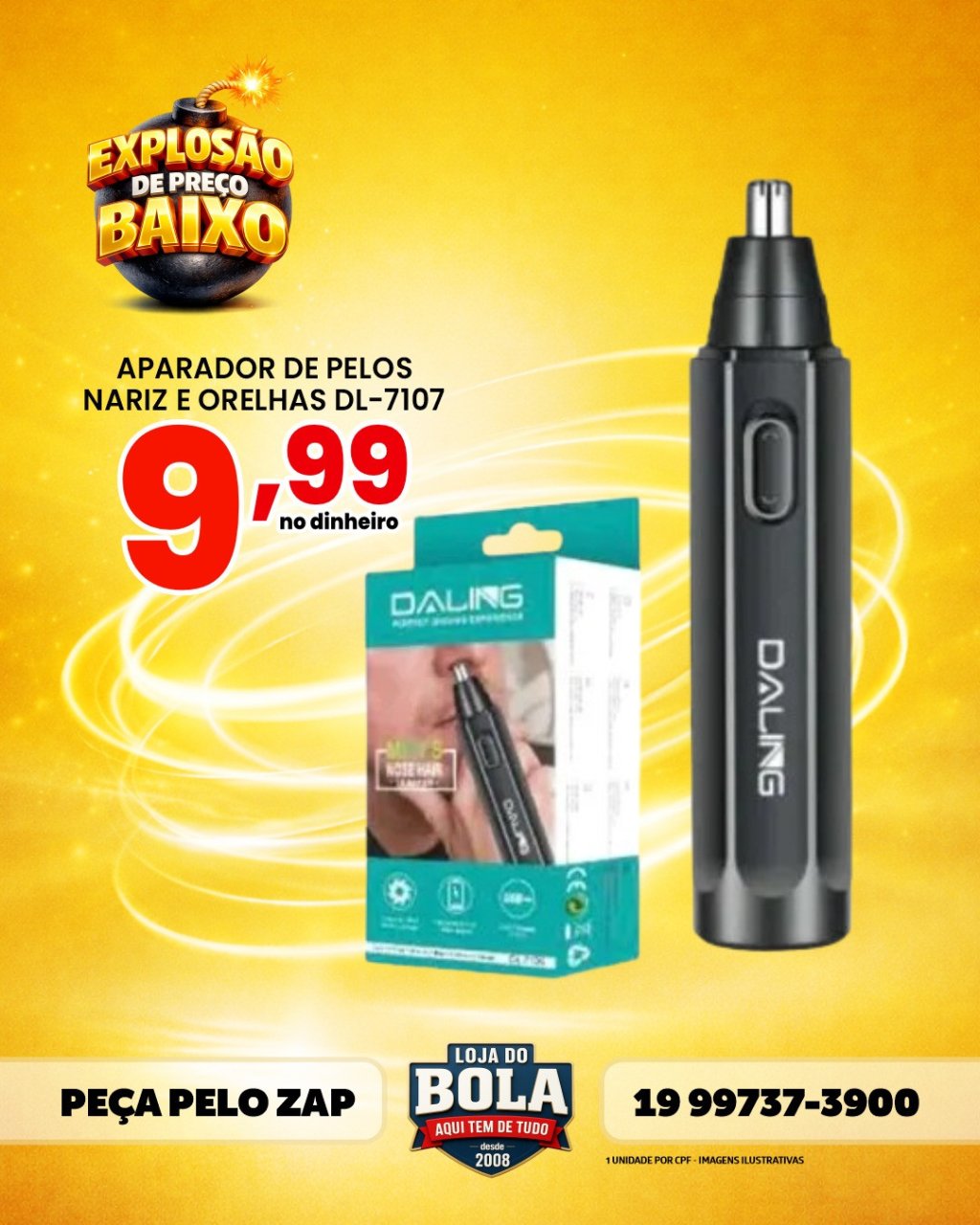 APARADOR DE PELOS DALING