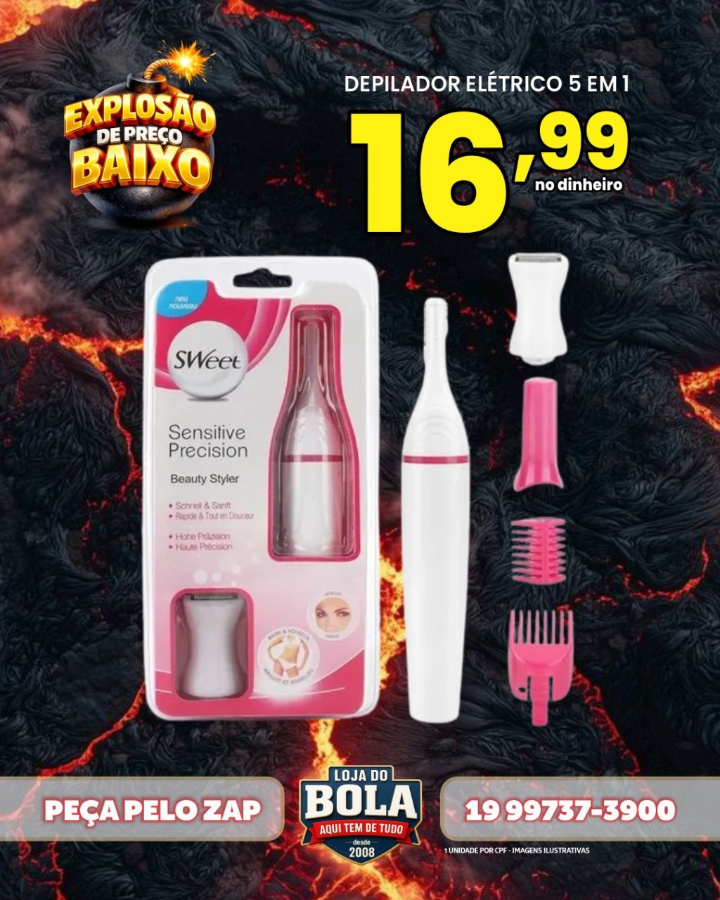 DEPILADOR ELÉTRICO 5 EM 1