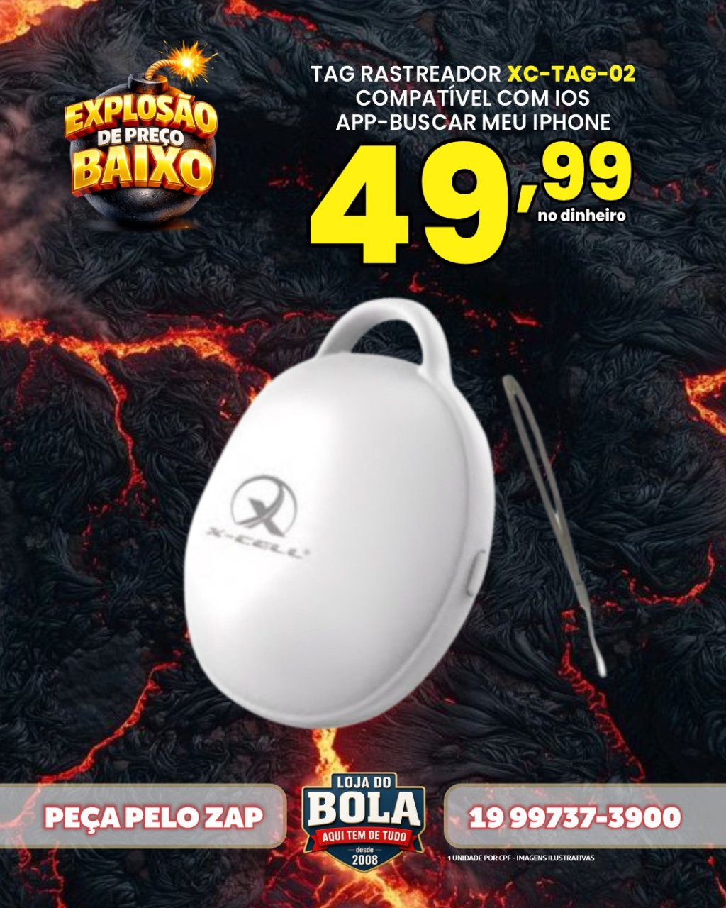 TAG RASTREAMENTO - XC-TAG-02 (Iphone)