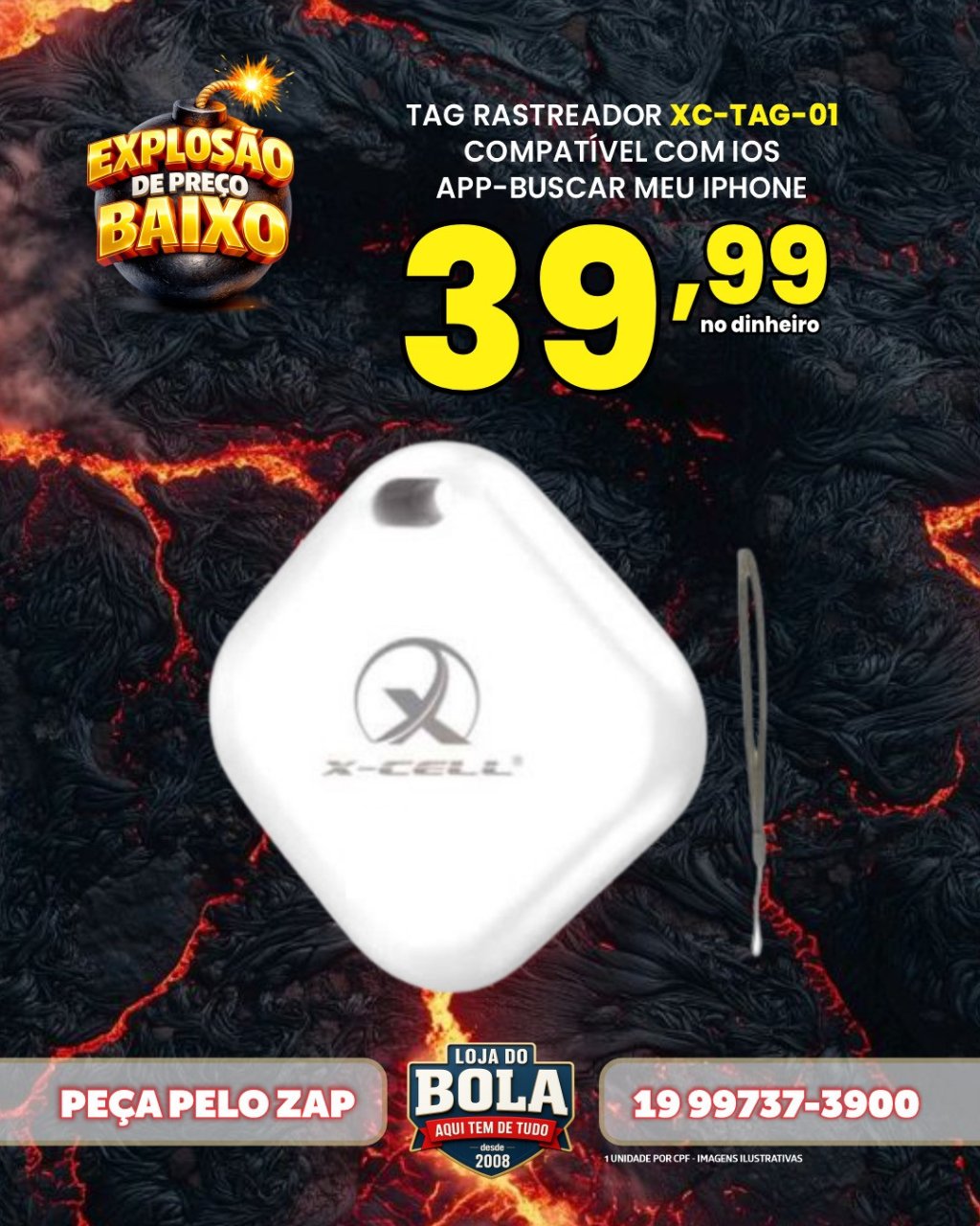 TAG RASTREAMENTO - XC-TAG-01 (Iphone)