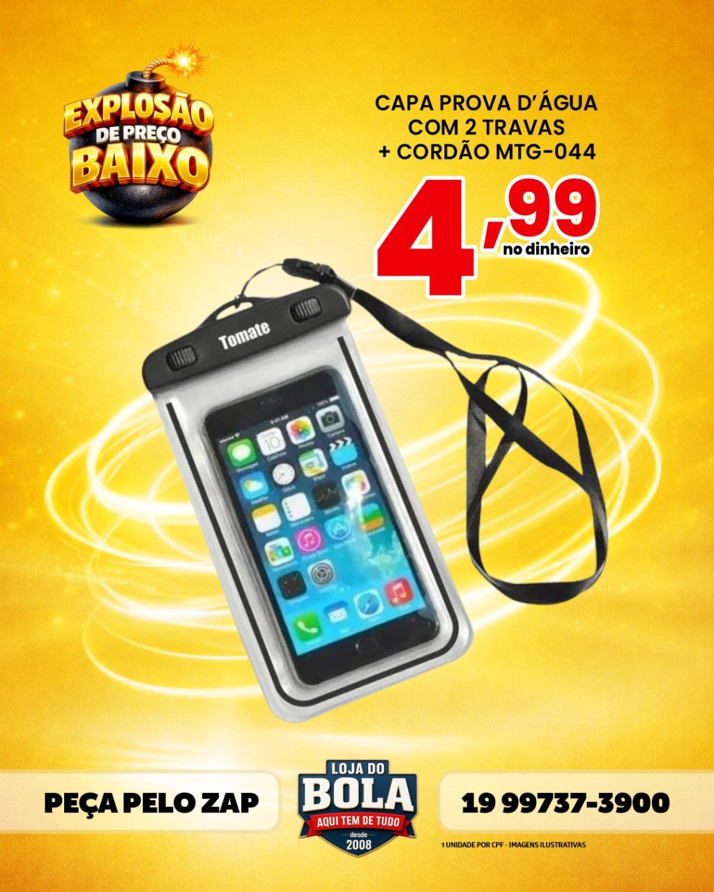 CAPINHA DE CELULAR A PROVA D'ÀGUA