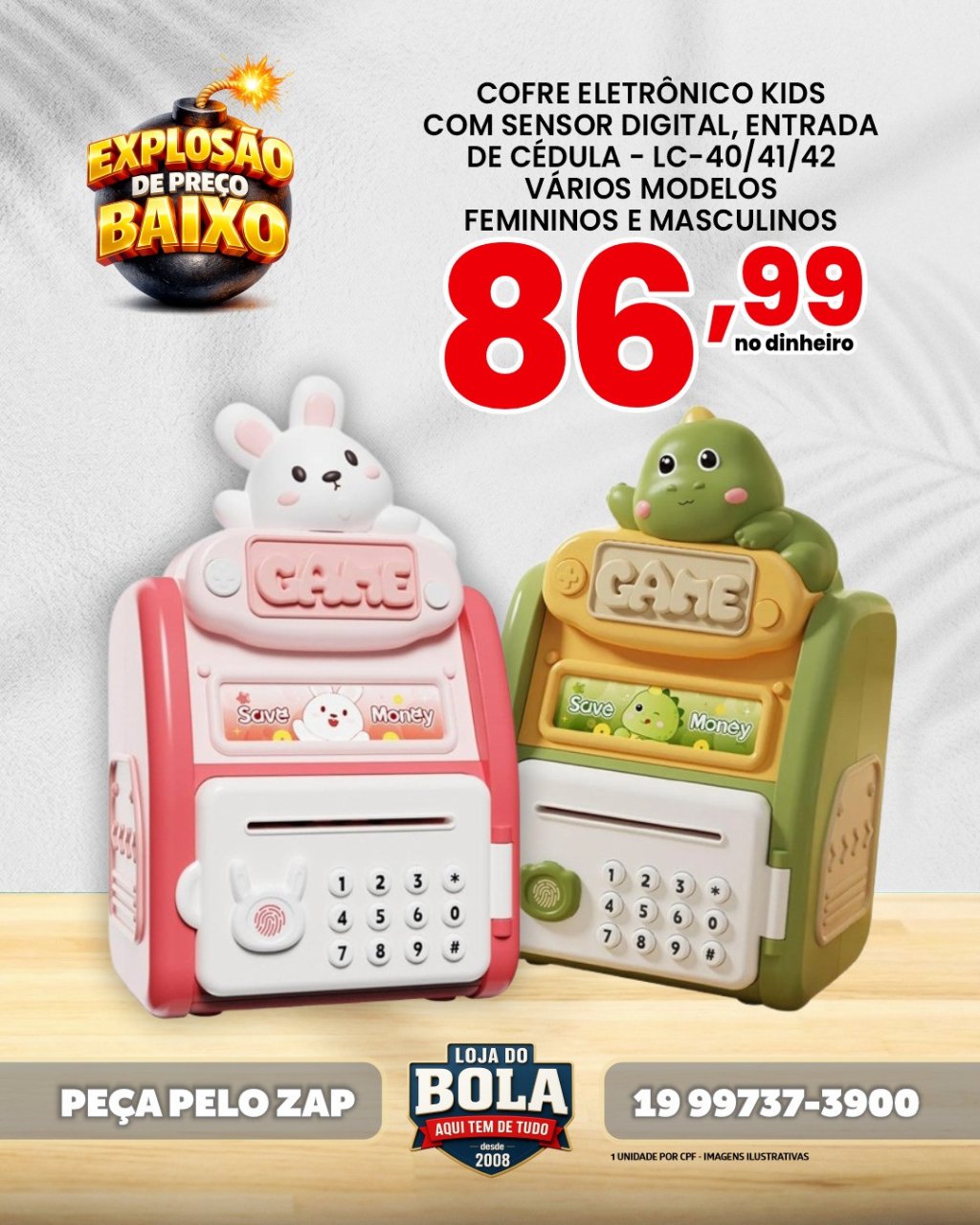 COFRE ELETRÔNICO  KIDS