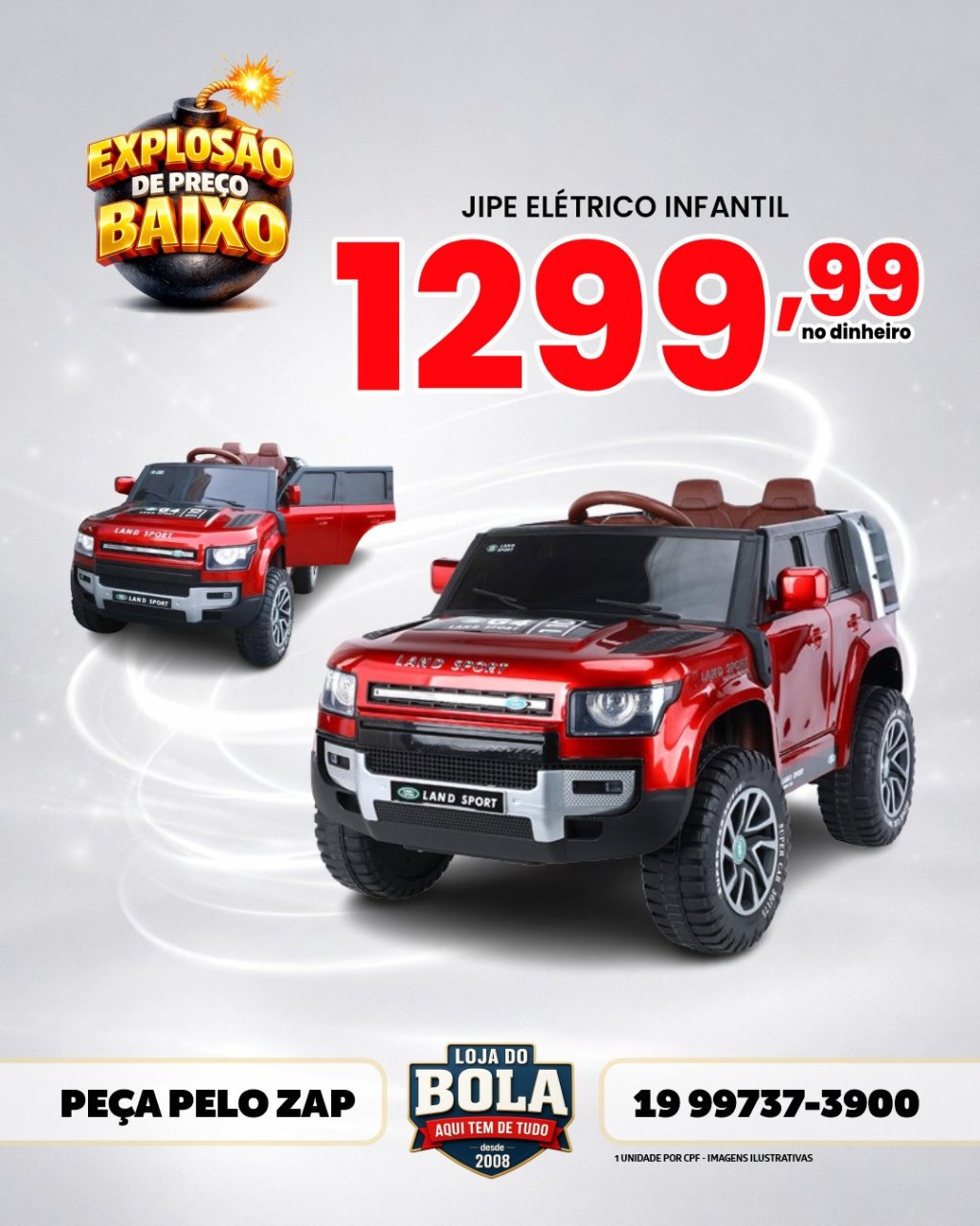 CARRO ELÉTRICO INFANTIL