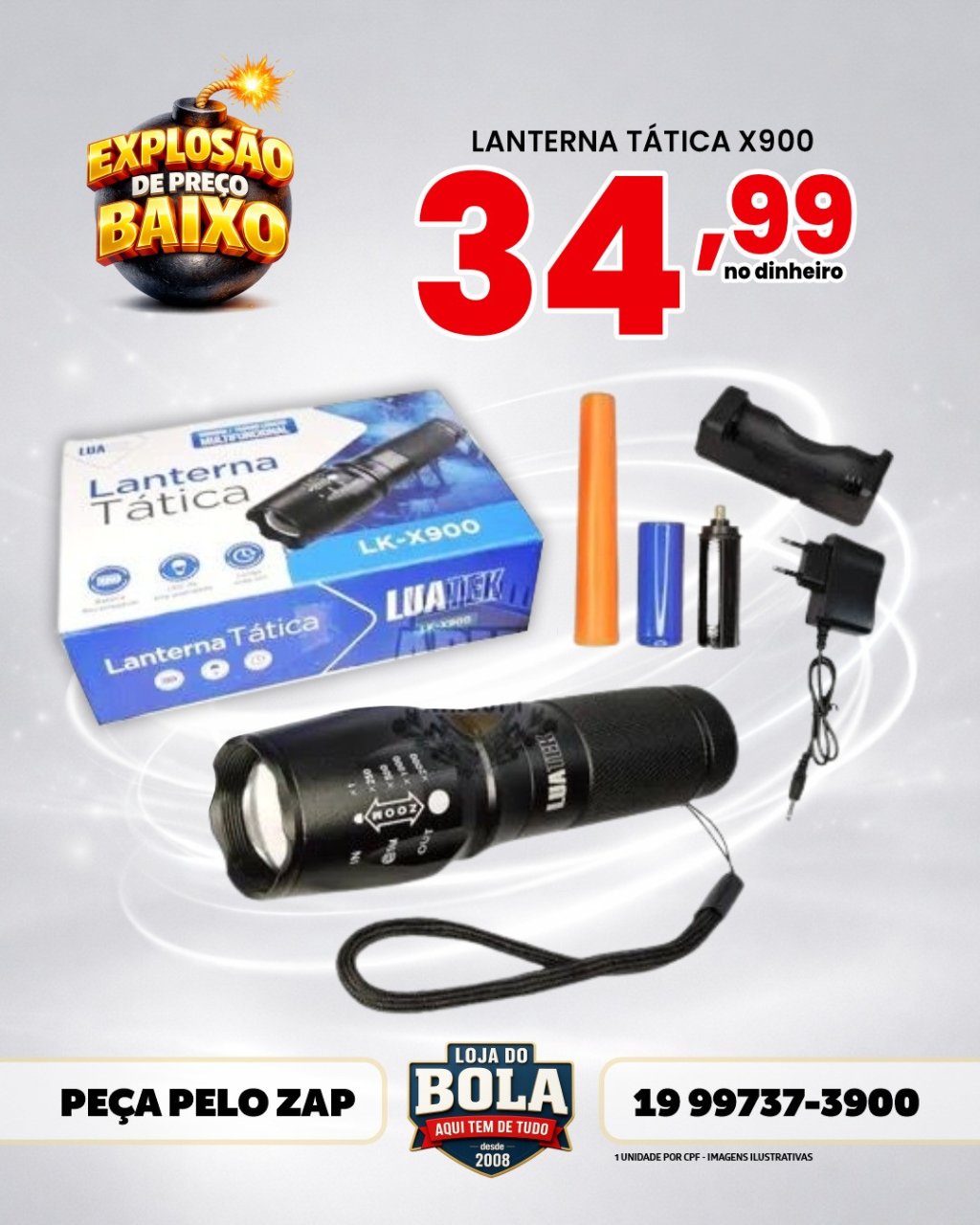 LANTERNA TÁTICA X900