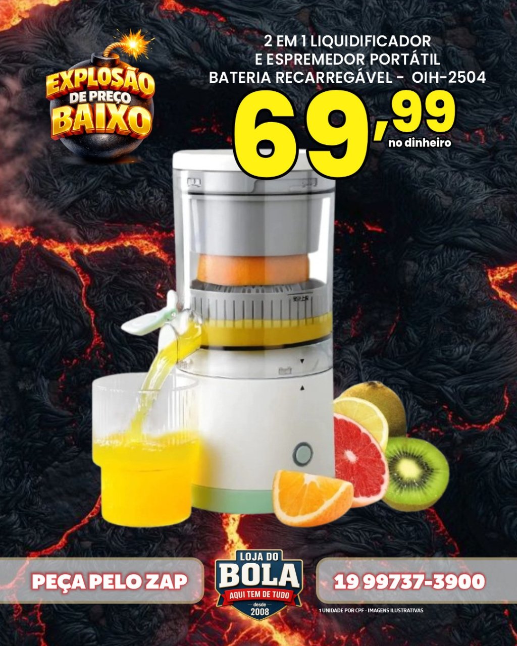 LIQUIDIFICADOR E ESPREMEDOR  OIH-2504