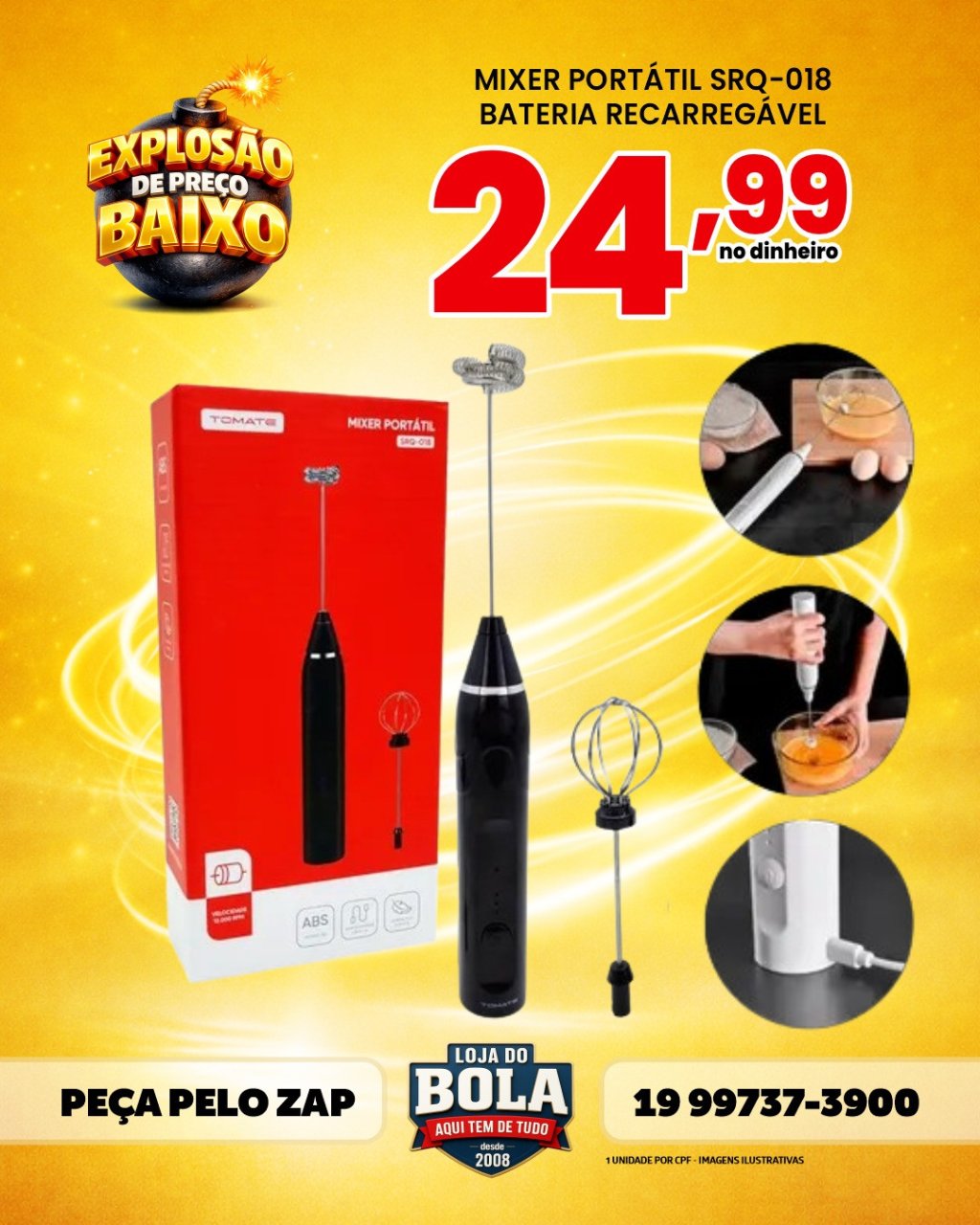 MIXER ELÉTRICO SRQ-018