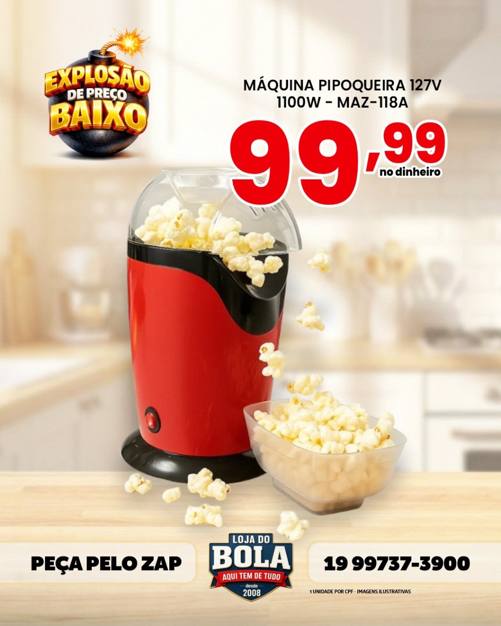 PIPOQUEIRA ELÉTRICA 110V 