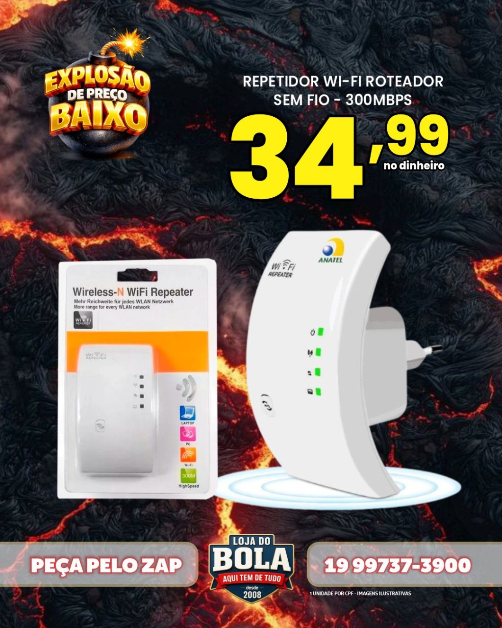 REPETIDOR DE SINAL DE WI-FI