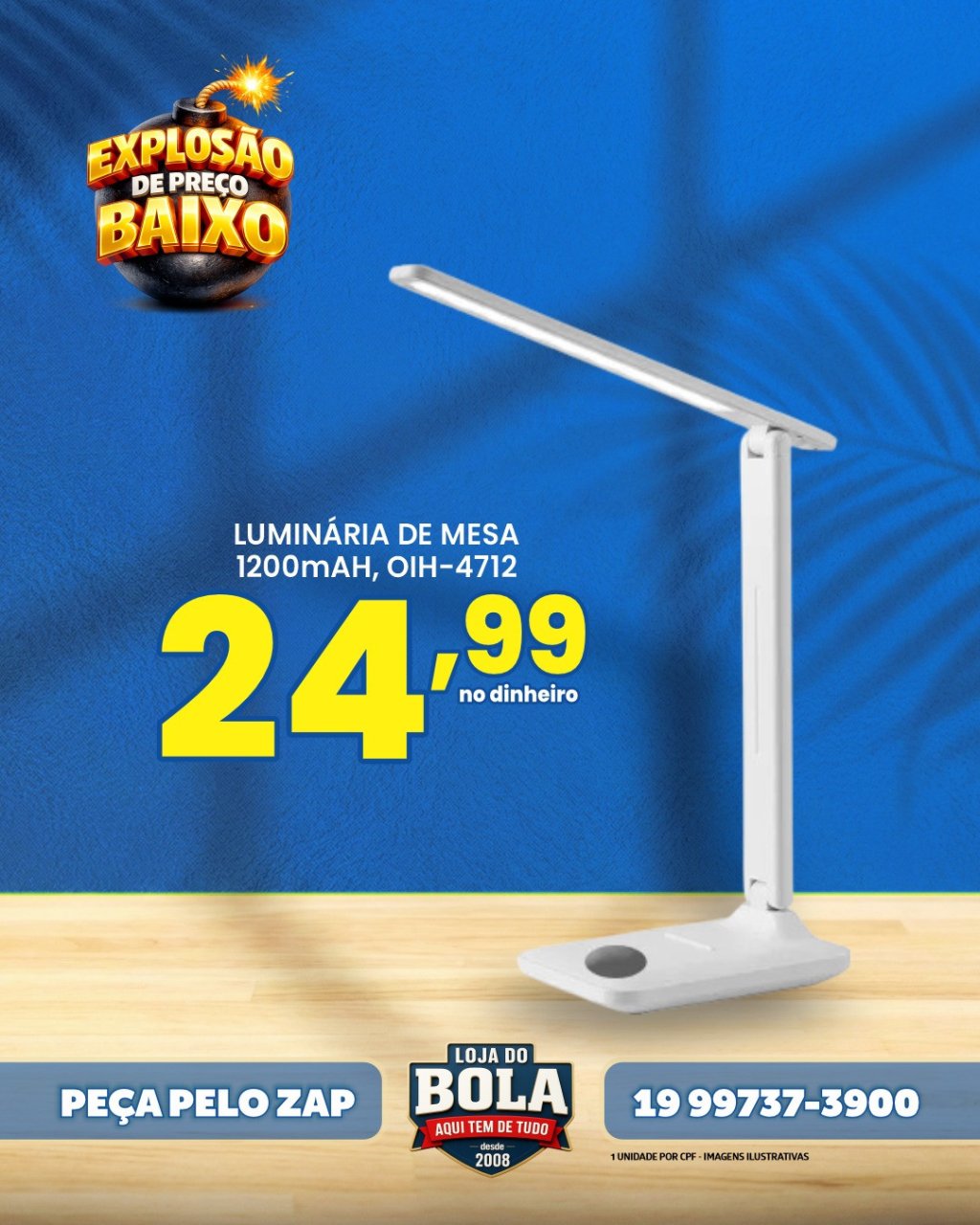 LUMINÁRIA DE MESA OIH-4712