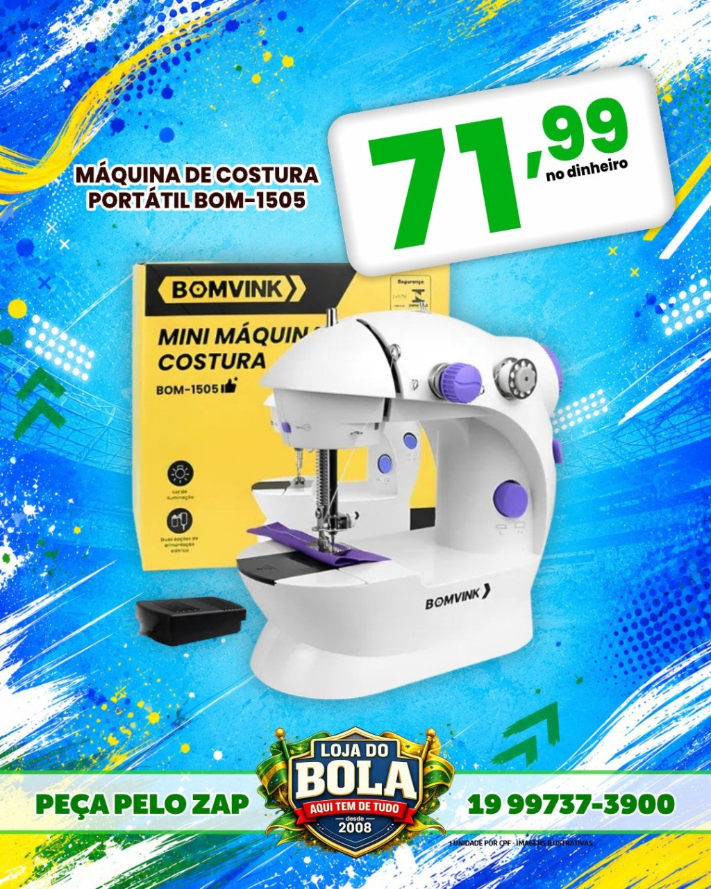 MÁQUINA DE COSTURA PORTÁTIL