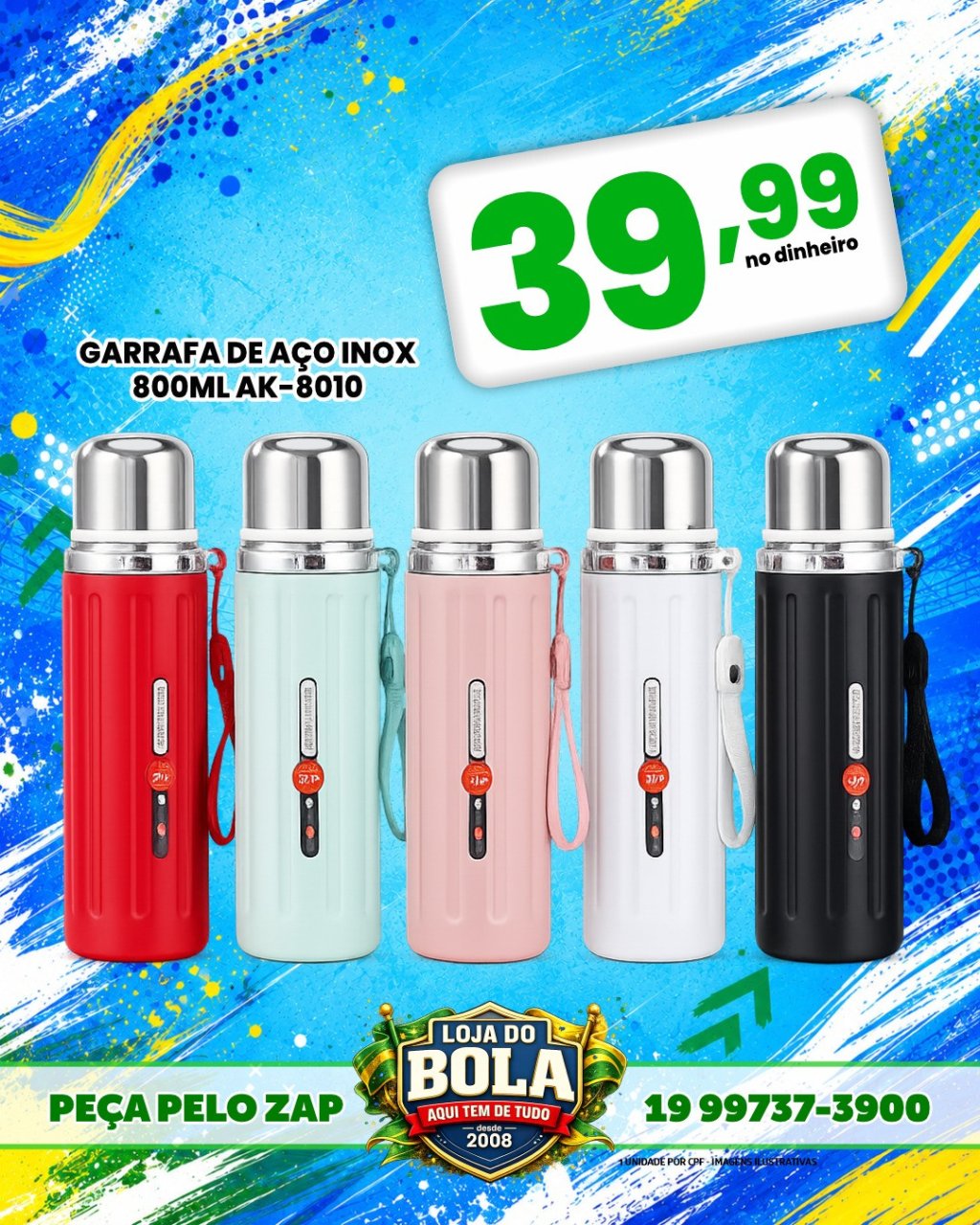 GARRAFA TÉRMICA 800ML 