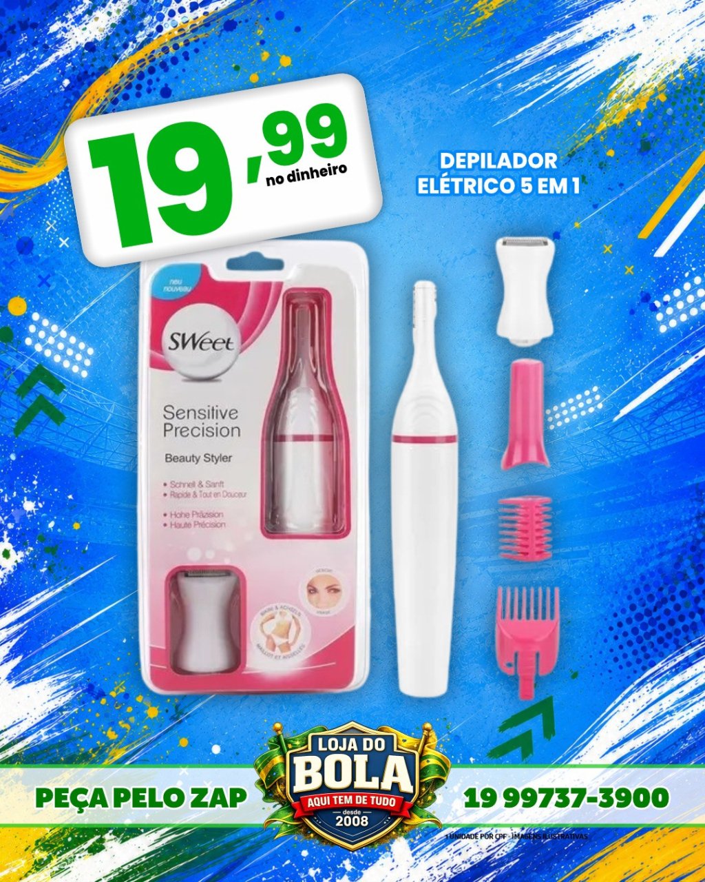 DEPILADOR ELÉTRICO 5 EM 1
