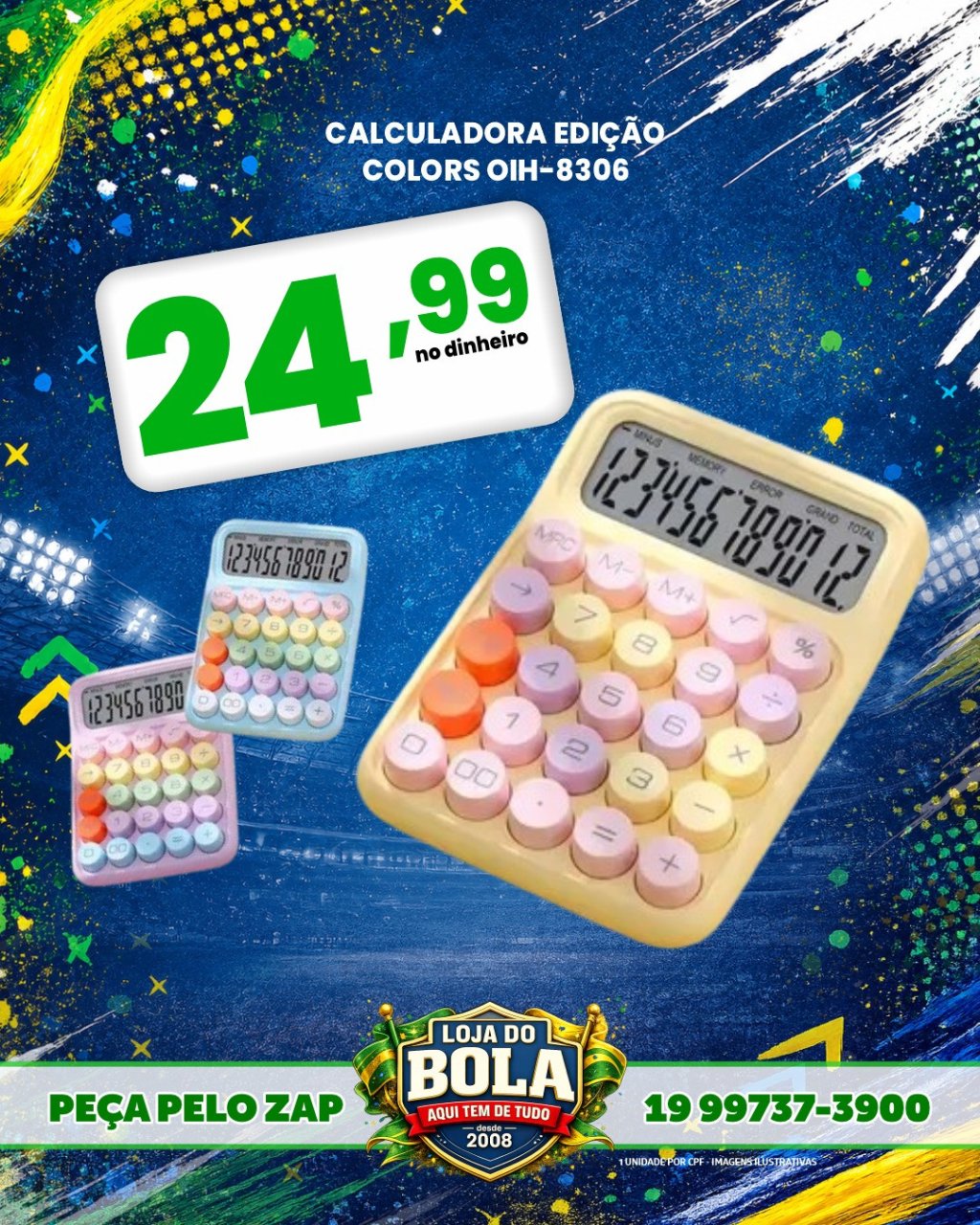 CALCULADORA COLORIDA  OIH-8306