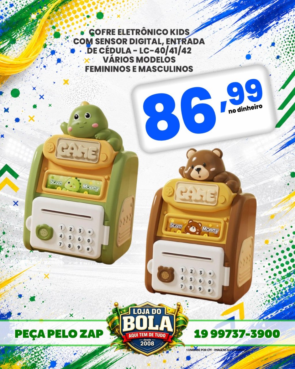 COFRE ELETRÔNICO  KIDS