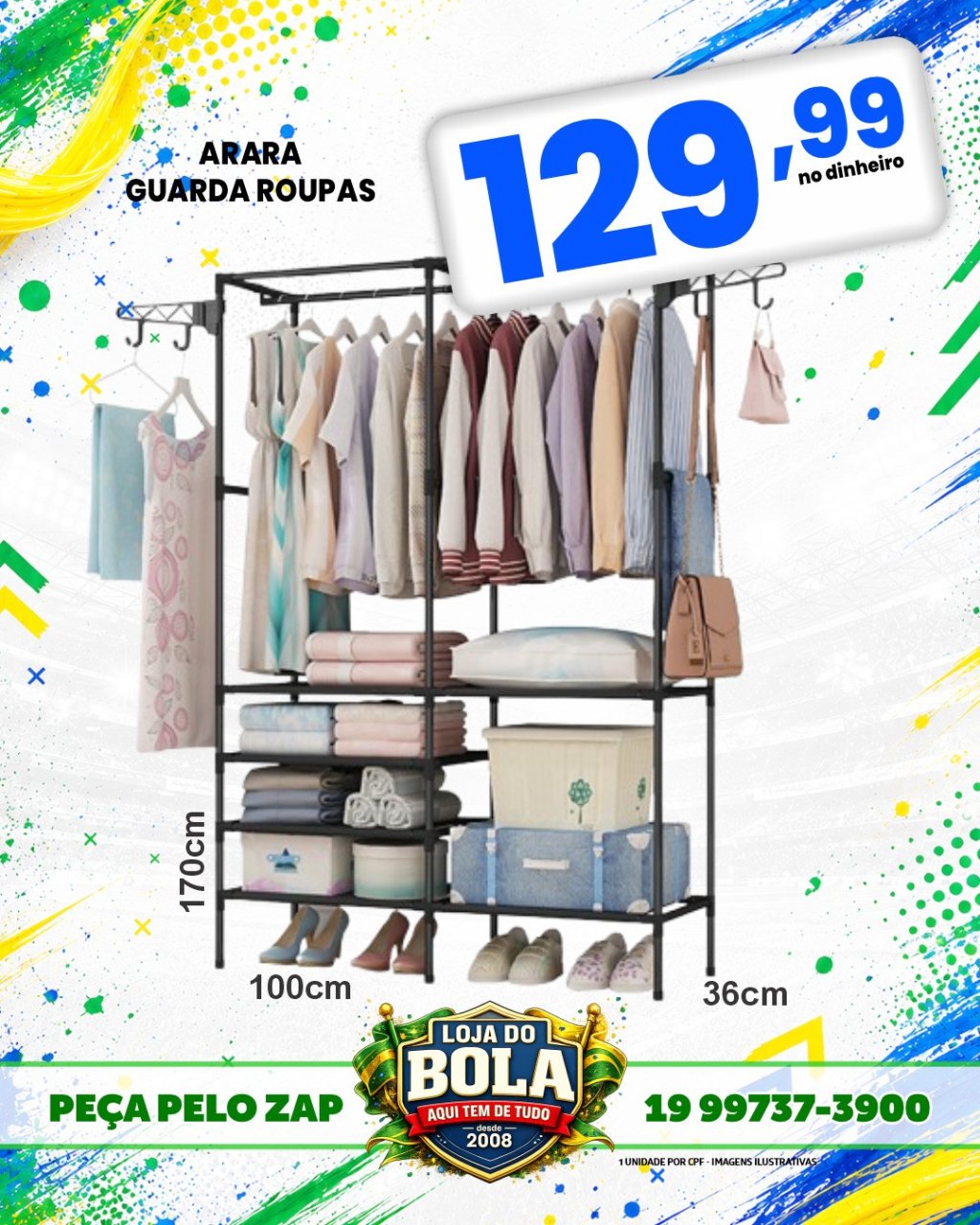 ARARA GUARDA ROUPAS