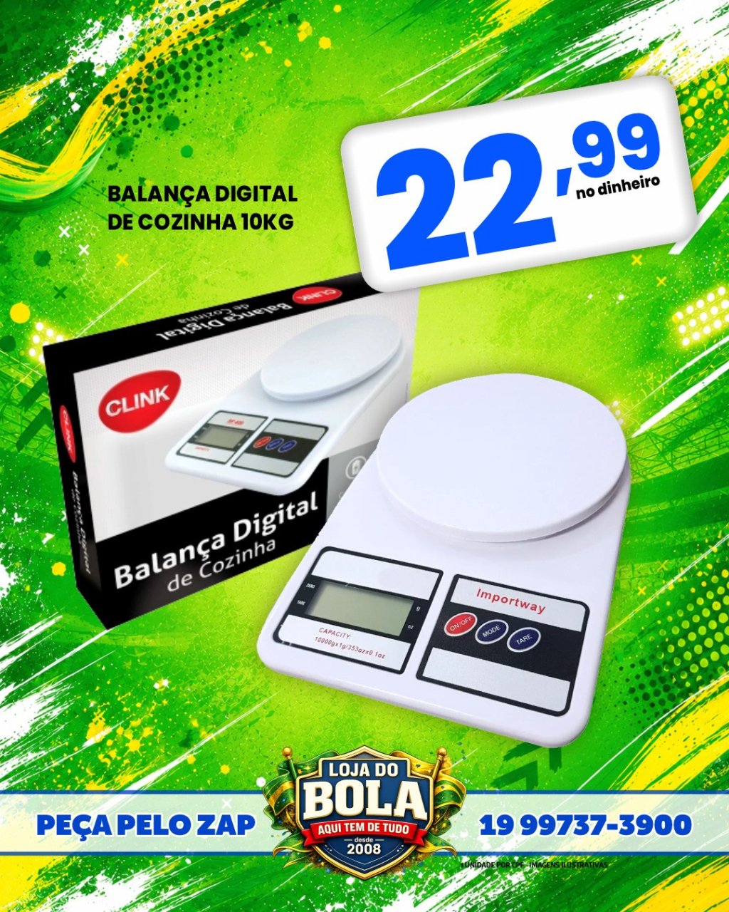 BALANÇA DIGITAL DE COZINHA ATÉ 10KG